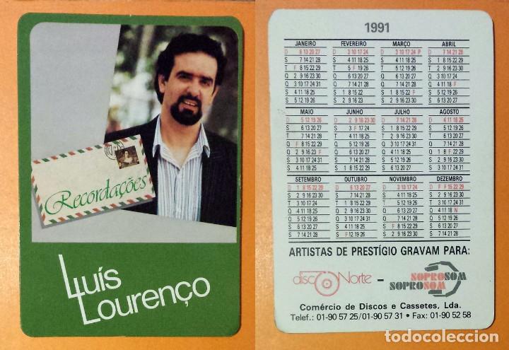 Kalender: CALENDARIO EDITADO EN PORTUGAL- A&Ntilde;O 1991 - LUIS LOUREN&Ccedil;O