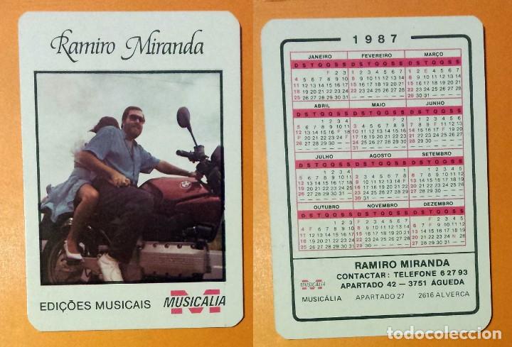 Kalender: CALENDARIO EDITADO EN PORTUGAL- A&Ntilde;O 1987 - RAMIRO MIRANDA - MUSICALIA