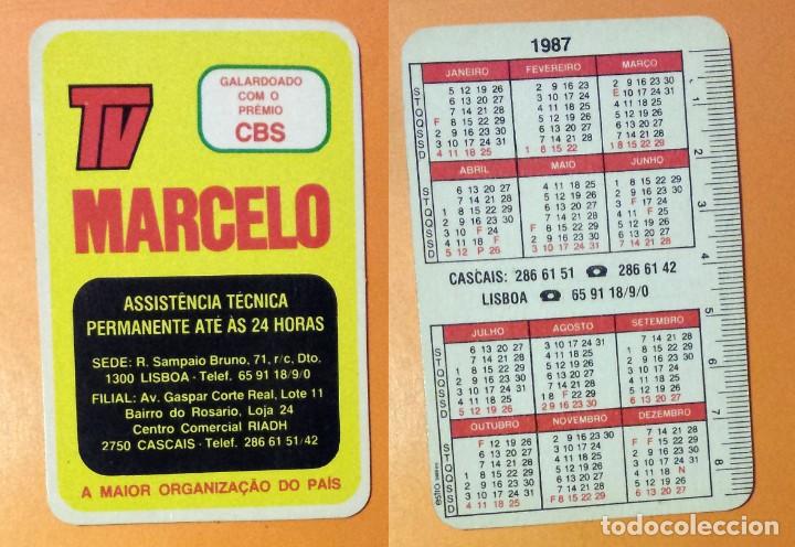 Kalender: CALENDARIO EDITADO EN PORTUGAL- A&Ntilde;O 1987 - TV MARCELO