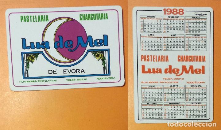 Kalender: CALENDARIO EDITADO EN PORTUGAL- A&Ntilde;O 1988 - PASTELARIA CHARCUTARIA LUA DE MEL