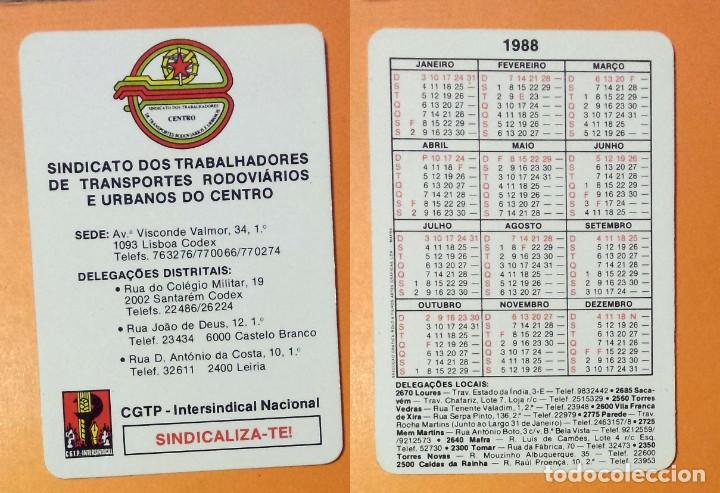 Kalender: CALENDARIO SERIE FERROCARRILES - EDITADO EN PORTUGAL &ndash; 1988 - X