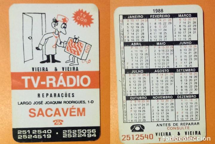Kalender: CALENDARIO EDITADO EN PORTUGAL- A&Ntilde;O 1988 - TV - R&Aacute;DIO