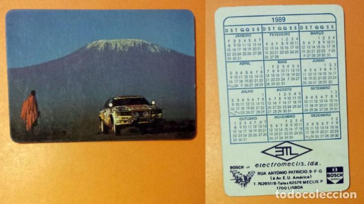 Kalender: CALENDARIO SERIE AUTOMOVILES - A&Ntilde;O 1989 - ED. PORTUGAL - X