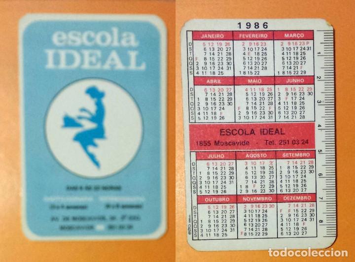 Calendriers: CALENDARIO EDITADO EN PORTUGAL- A&Ntilde;O 1986 - ESCOLA IDEAL