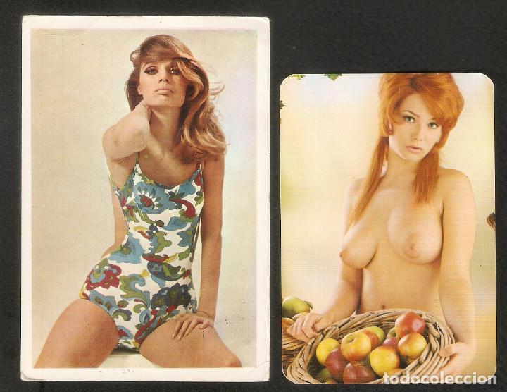 Calendars: 2 CALENDARIOS DE BOLSILLO DE SERIE A&Ntilde;OS 1969 Y 77 CHICAS - PUBLICIDAD DE FALLAS - VER FOTO REVERSOS
