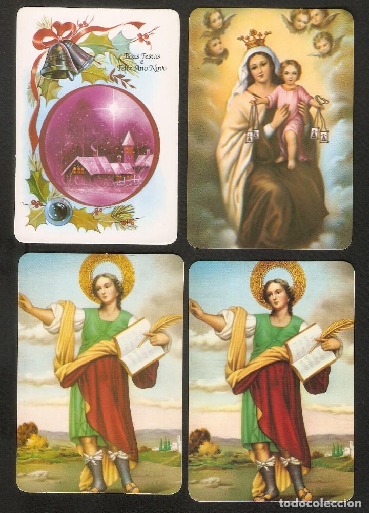 Calendars: 4 CALENDARIOS  BOLSILLO  A&Ntilde;OS 1989-1999 VARIOS MOTIVOS - PUBLICIDAD TURRONES TECLO -  FOTO REVERSOS