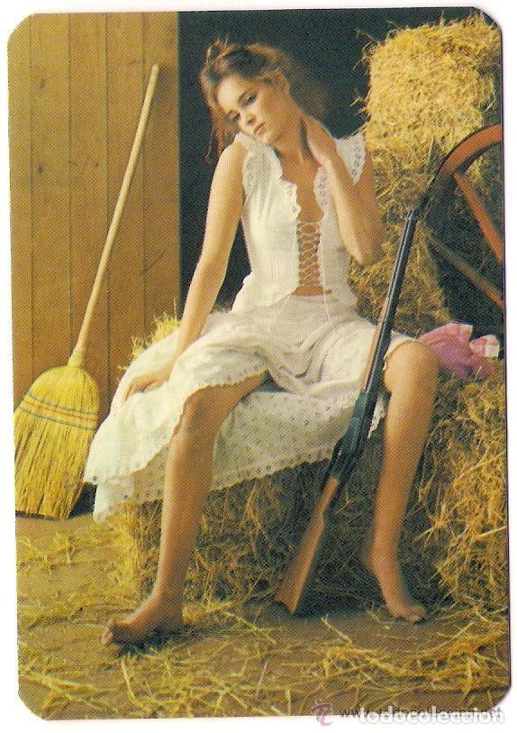 Calendars: -72198 CALENDARIO DESNUDO FEMENINO, EROTICO, A&Ntilde;O 1985, CON PUBLICIDAD, PRECIOSA MUJER, EXTRANJERO