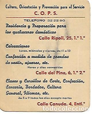 Calendriers: Calendario de bolsillo C.O.P.S. 1960