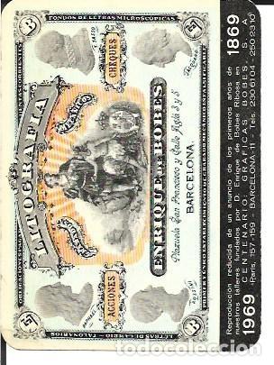 Calendriers: Calendario de bolsillo LITOGRAFIA ENRIQUE DE BOBES 1969