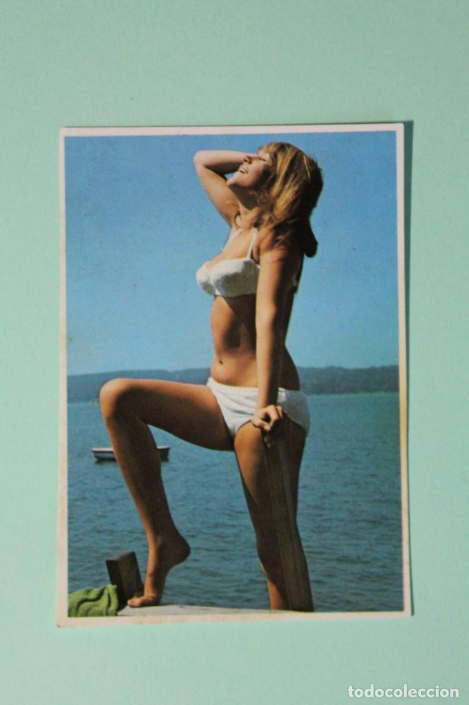 Calendars: CALENDARIO DE CHICA. NO FOURNIER. MUY BUEN ESTADO. VER FOTOS. &Aacute;&Ntilde;O 1974.  SERIE 74-B3. PLAYA 3 - N.9.