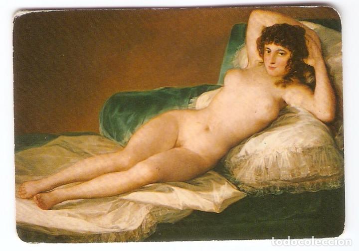 Calendriers: CALENDARIO DE BOLSILLO A&Ntilde;O 1976 PINTURA - DESNUDOS - LA MAJA DESNUDA - GOYA - VER FOTO REVERSO