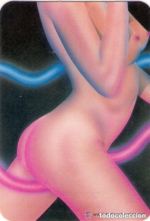 Calendars: -71541 CALENDARIO DIBUJO MUJER, DESNUDO FEMENINO, A&Ntilde;O 1991, SERIE WCB 64, CON PUBLICIDAD