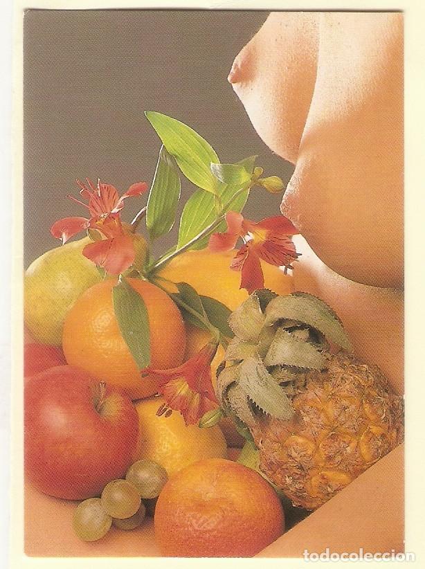 Calendars: CALENDARIO DE BOLSILLO REP&Uacute;BLICA CHECA A&Ntilde;O 1994 CHICA - DESNUDO Y FRUTAS
