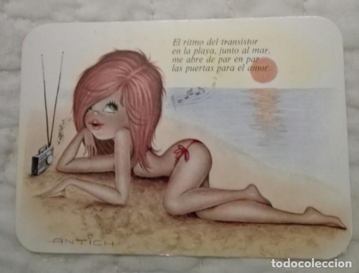 Calendars: -73883 CALENDARIO DIBUJO DESNUDO FEMENINO, ER&Oacute;TICO, A&Ntilde;O 1977, ILUSTRACION ANTICH, CON PUBLICIDAD