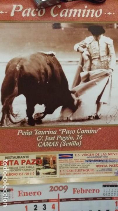 Calendars: pe&ntilde;a taurina Paco Camino  2009 Camas, Sevilla