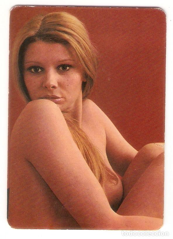 Calendars: CALENDARIO DE BOLSILLO DE SERIE A&Ntilde;O 1975 CHICA - DESNUDO - PUBLICIDAD BASAURI - VER FOTO REVERSO