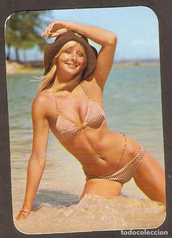 Calendars: CALENDARIO DE BOLSILLO DE SERIE A&Ntilde;O 1975 CHICA - DESNUDO -  SIN PUBLICIDAD - VER FOTO REVERSO