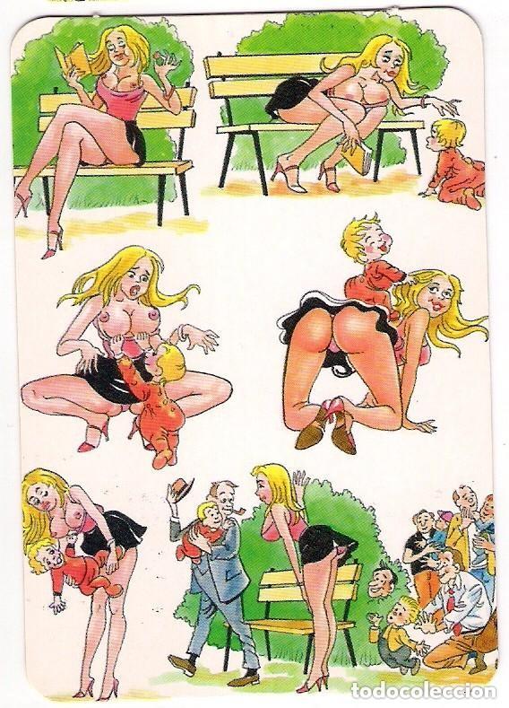 Calendriers: -70393 CALENDARIO HUMOR EROTICO, A&Ntilde;O 2008, DESNUDO FEMENINO, CON PUBLICIDAD, SERIE L 265, DIBUJO