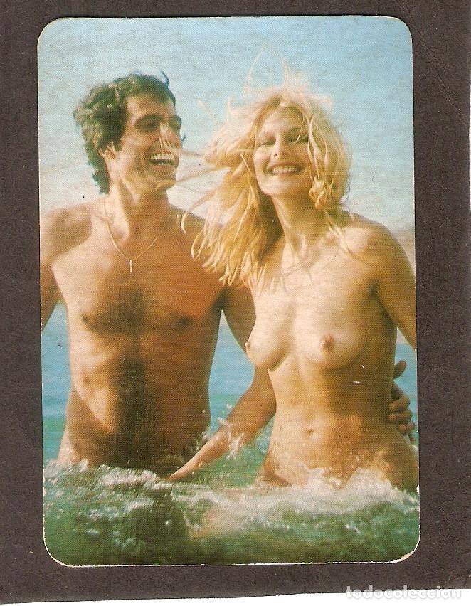 Calendars: CALENDARIO DE BOLSILLO A&Ntilde;O 1977 CHICA Y CHICO  - PUBLICIDAD BARRACA ALICANTE - VER FOTO REVERSO