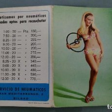 Calendarios: CALENDARIO DE CHICA 1968-9 CON PARTIDOS DE LA LIGA DE FUTBOL. Lote 162032078