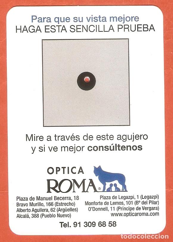 Kalender: CALENDARIO DE BOLSILLO PUBLICITARIO A&Ntilde;O  2014  &Oacute;PTICAS - &Oacute;PTICA  ROMA - MADRID