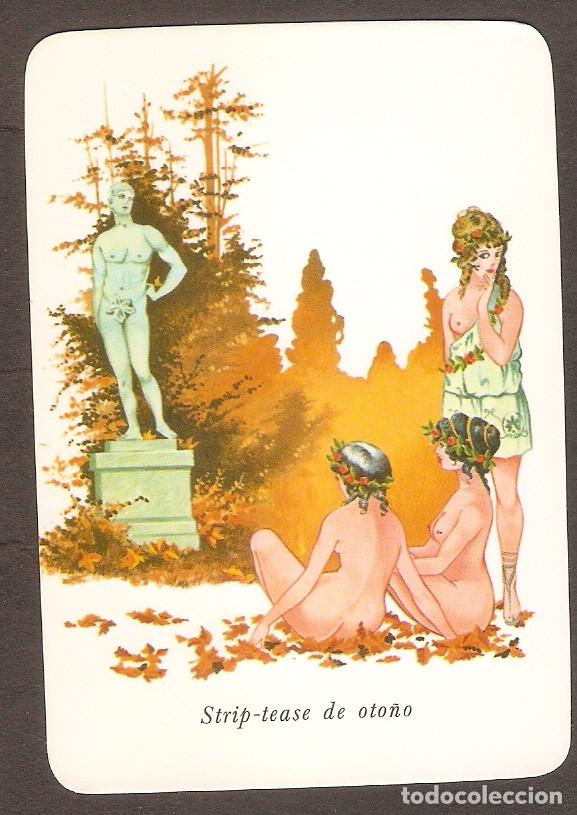 Kalender: CALENDARIO DE BOLSILLO A&Ntilde;O 1978  DIBUJOS DE  CHICAS - DESNUDOS -  SIN PUBLICIDAD - VER FOTO REVERSO