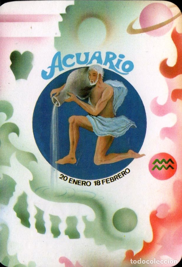 Calendars: CALENDARIO HOR&Oacute;SCOPO ACUARIO. A&Ntilde;O 1986.    CAL-6325
