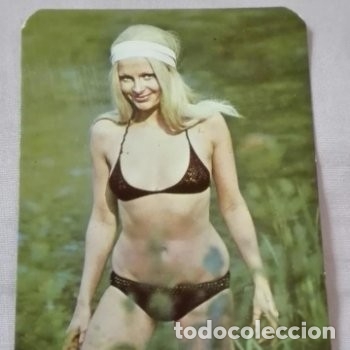 Calendars: -73192 CALENDARIO DESNUDO FEMENINO, ER&Oacute;TICO, A&Ntilde;O 1974, SERIE 73 B1 PLAYA 4, MUJER