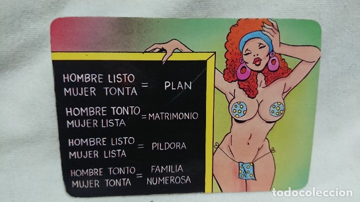 Calendars: CALENDARIO NO FOURNIER SERIE CHISTES A&Ntilde;O 1989