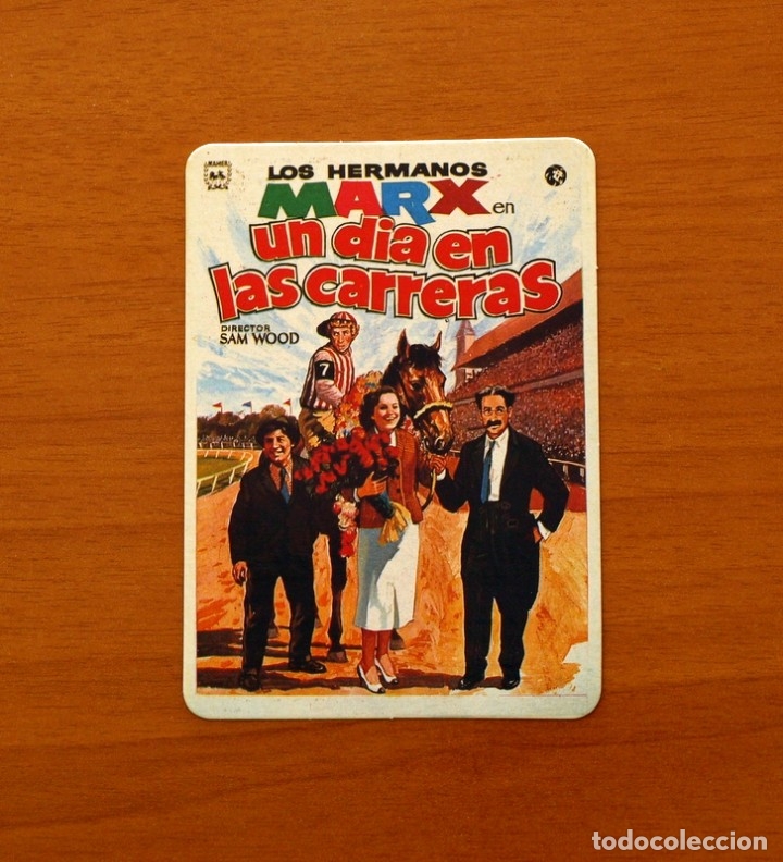 Calendars: Calendario de mano 2001 - Los Hermanos Marx un d&iacute;a en las carreras - Publicidad, Antonio Malavia