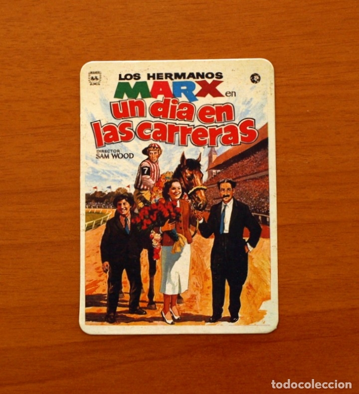 Calendars: Calendario de mano 2001 -Los Hermanos Marx un d&iacute;a en las carreras - Publicidad, Video Club todo Cine