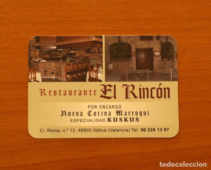 Calendars: Calendario de mano 2004 - Restaurante El Rinc&oacute;n, X&aacute;tiva, Valencia