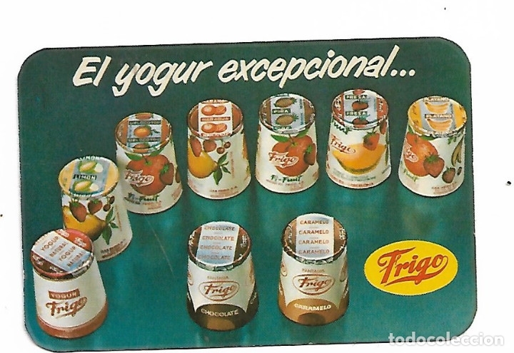 Kalender: Frigo el yogur excepcional,calendario para 1972