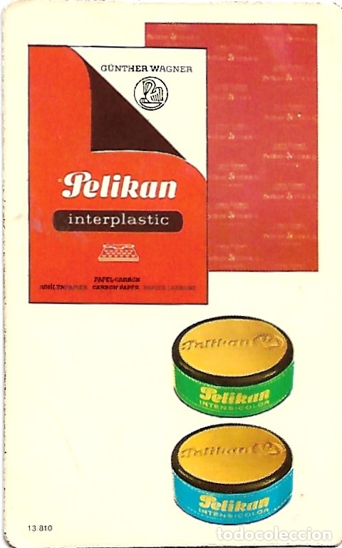 Calendars: Pelikan cintas mecanogr&aacute;ficas papel carb&oacute;n ,calendario para 1973