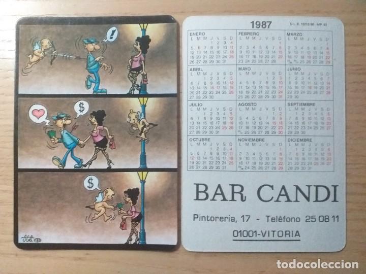 Kalender: CALENDARIO A&Ntilde;O 1987 HUMOR PUBLICIDAD BAR CANDI VITORIA GASTEIZ