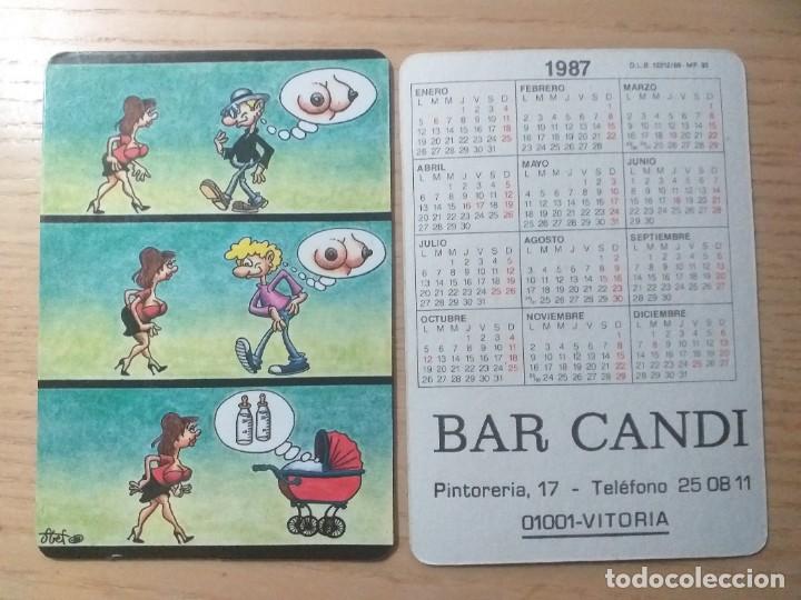 Kalender: CALENDARIO A&Ntilde;O 1987 HUMOR PUBLICIDAD BAR CANDI VITORIA GASTEIZ