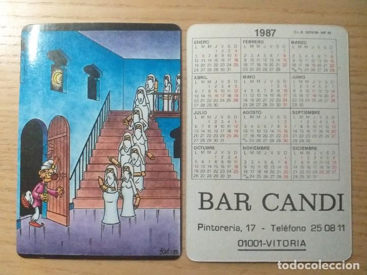 Kalender: CALENDARIO A&Ntilde;O 1987 HUMOR PUBLICIDAD BAR CANDI VITORIA GASTEIZ