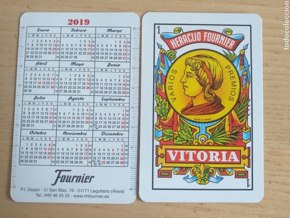 Kalender: CALENDARIO A&Ntilde;O 2019 AS DE ORO FOURNIER