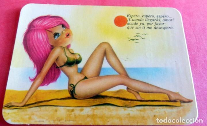 Kalender: CALENDARIO DE BOLSILLO - DESNUDO - MUJER - CHICA - A&Ntilde;O 1974 - N&ordm; 78 D.L. B.37800/72 RECAMBIOS MOLINS