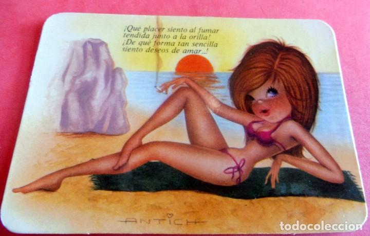 Kalender: CALENDARIO DE BOLSILLO - DESNUDO - MUJER - CHICA - A&Ntilde;O 1974 - N&ordm; 79 D.L. B.3780/72 RECAMBIOS MOLINS
