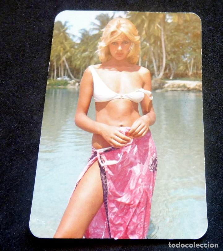 Kalender: CALENDARIO DE BOLSILLO - DESNUDOS - MUJER - CHICA - A&Ntilde;O 1974 CON PUBLICIDAD (VER FOTOS ADICIONALES)