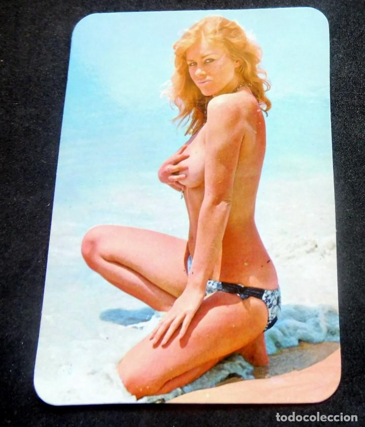 Kalender: CALENDARIO DE BOLSILLO - DESNUDOS - MUJER - CHICA - A&Ntilde;O 1975 CON PUBLICIDAD (VER FOTOS ADICIONALES)