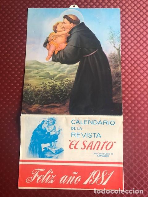 Calendars: CALENDARIO PARED REVISTA EL SANTO A&Ntilde;O 1981 NUNCA USADO