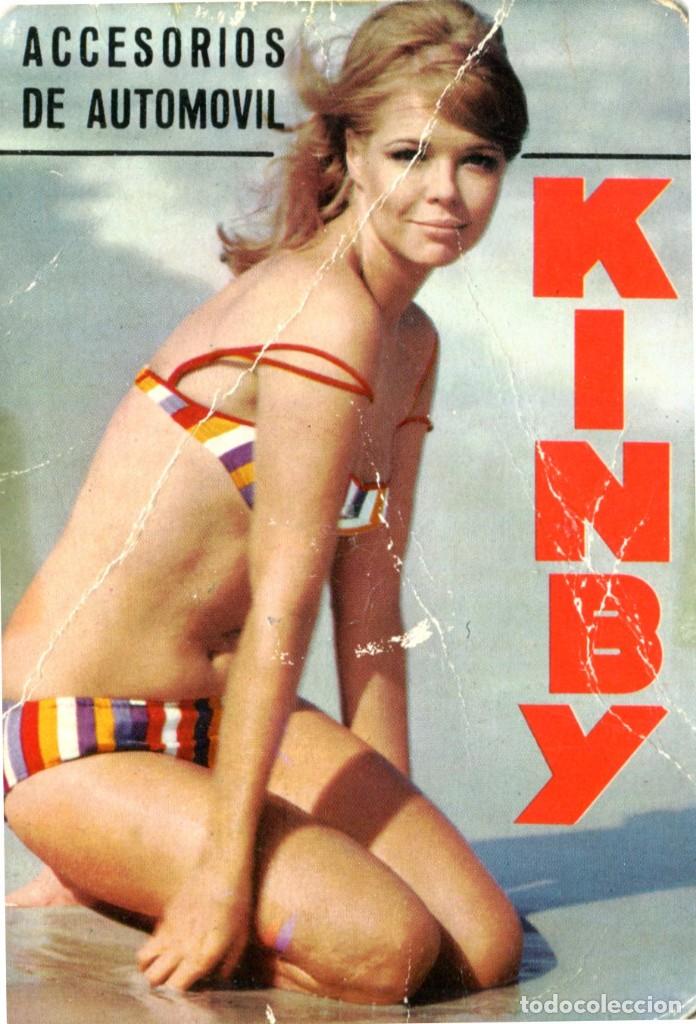 Calendriers: CALENDARIO CHICA. KINBY. ACCESOROS DE AUTOM&Oacute;VIL. FAROS, FILTROS, CALEFACTORES. A&Ntilde;O 1968