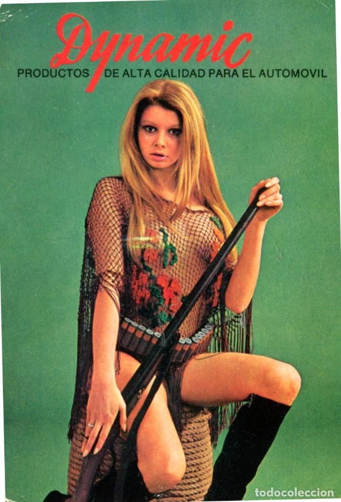 Calendriers: calendario de publicidad Dynamic productos para el autom&oacute;vil, con chica a&ntilde;o 1974