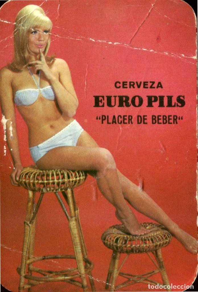 Calendriers: calendario de publicidad de chica, cerveza euro pils, a&ntilde;o 1968