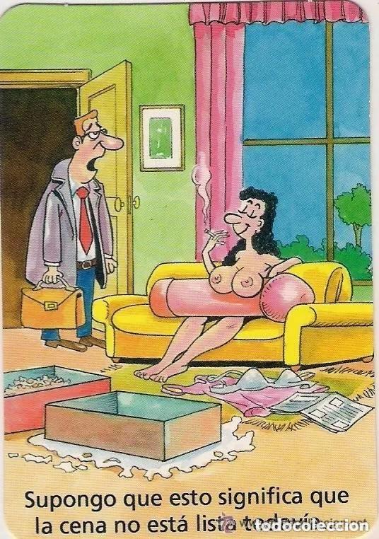Calendars: -33345 CALENDARIO DIBUJO HUMOR EROTICO, A&Ntilde;O 2008, DESNUDO FEMENINO, CON PUBLICIDAD