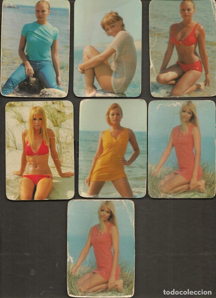 Kalender: LOTE DE 7 CALENDARIOS DE BOLSILLO A&Ntilde;O 1971. ADULTOS. VER FOTOS DE PUBLICIDAD. (C/A)