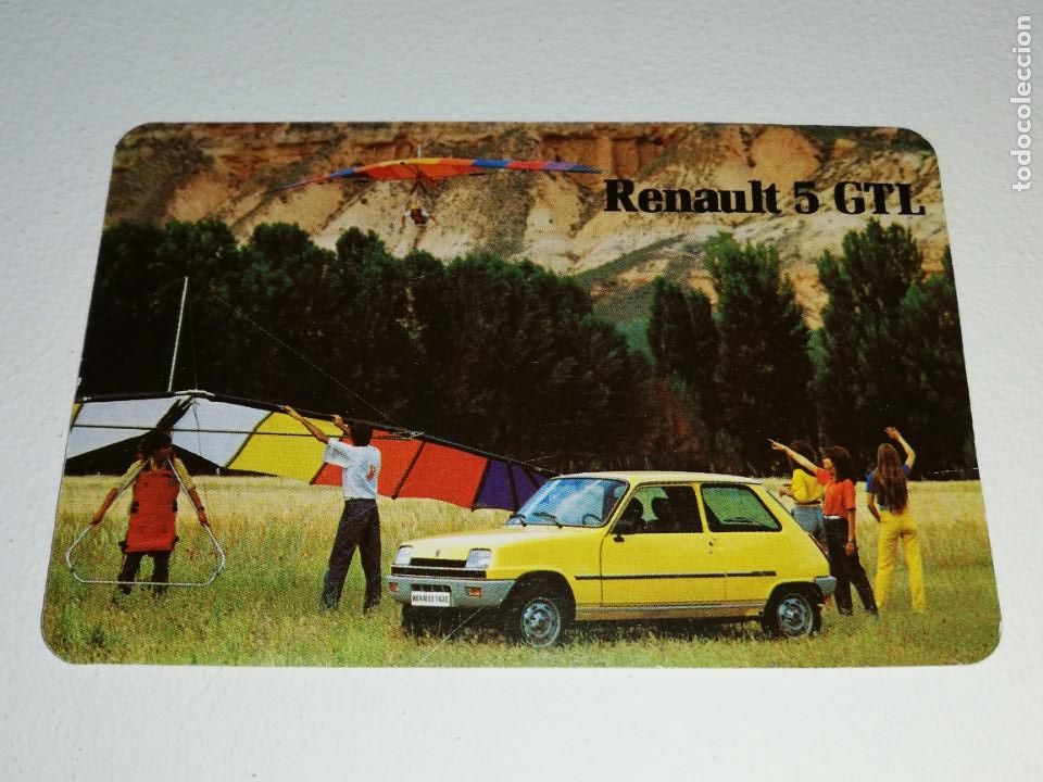 Calendars: HERACLIO FOURNIER : ANTIGUO CALENDARIO PUBLICITARIO COCHE RENAULT 5 GTL A&Ntilde;O 1981