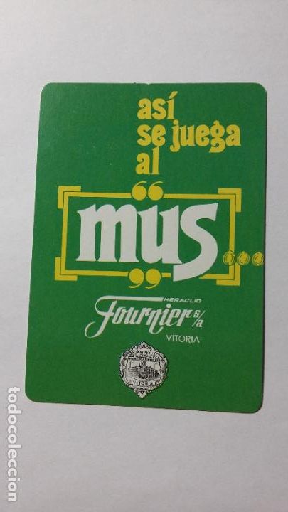 Calendriers: CALENDARIO FOURNIER. ASI SE JUEGA AL MUS. A&Ntilde;O 1987. TDKP16